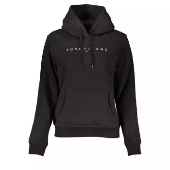 Черный хлопковый женский свитер Tommy Hilfiger