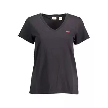 Черный хлопковый женский топ Levis