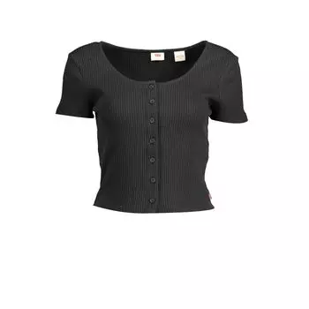 Черный хлопковый женский топ Levis