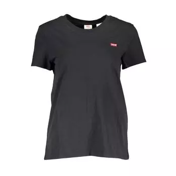 Черный хлопковый женский топ Levis