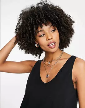 Черный хлопковый жилет с овальным вырезом ASOS DESIGN Maternity - ЧЕРНЫЙ