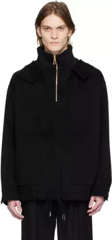 Черный худи \Алмос\"" Nanushka