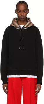 Черный худи из хлопка Burberry