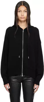 Черный худи из кашемира Moncler