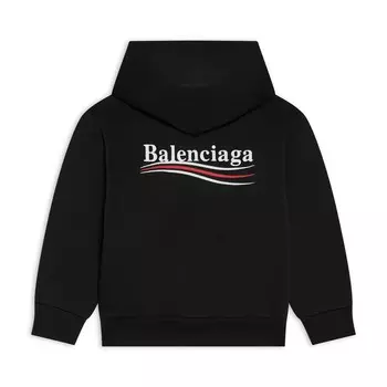 Черный худи с логотипом Balenciaga, черный