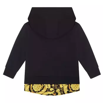 Черный худи с логотипом Versace, черный