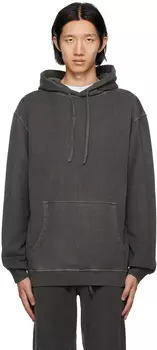 Черный худи с необработанными краями Maharishi