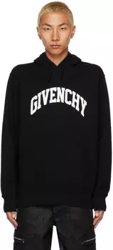 Черный худи с принтом Givenchy