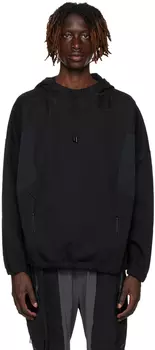 Черный худи со вставками _J.L - A.L_