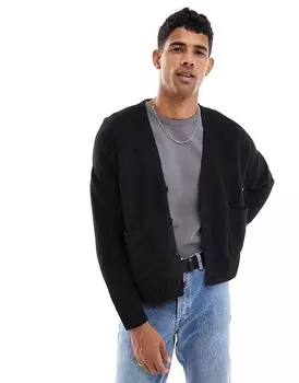 Черный кардиган Bershka