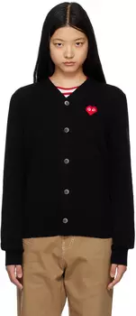 Черный кардиган Invader Edition Comme des Garçons Play