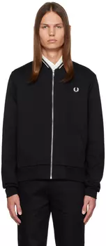 Черный кардиган на молнии Fred Perry