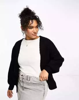 Черный кардиган от края до края Curve Curve ASOS