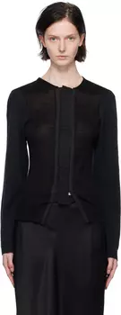 Черный кардиган с вентиляцией HODAKOVA