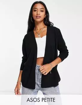 Черный кардиган тонкой вязки ASOS DESIGN Petite