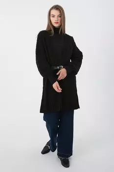 Черный кардиган удобного трикотажного плетения Basket Weave ALL DAY