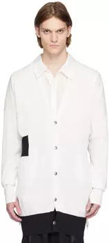 Черный кардиган в полоску Sulvam