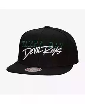 Черный - Кепка Snapback с надписью Tampa Bay Rays Team Mitchell & Ness, черный
