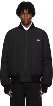 Черный классический бомбер 032c