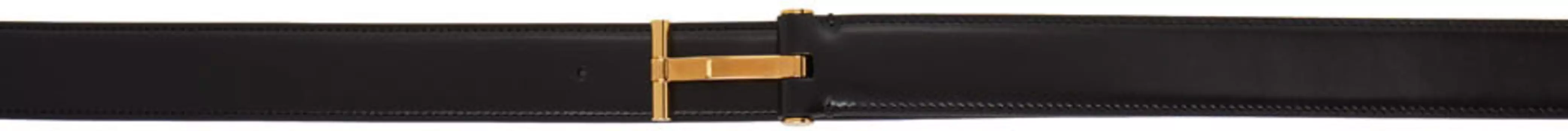 Черный классический ремень TOM FORD