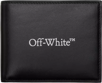 Черный книжный двойной кошелек Off-White