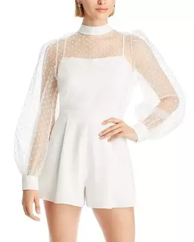 Черный комбинезон с шортами Halo Rosalie Black Halo