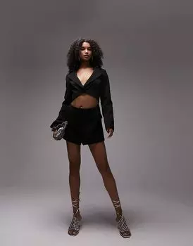 Черный комбинезон с вырезами Topshop Topshop