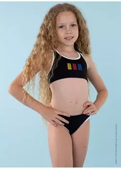Черный комплект бикини для девочек HRBSWM230 Haribo, черный