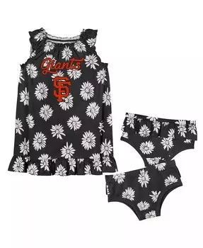 Черный комплект подгузников Fanatics Baby для мальчиков и девочек San Francisco Giants Hop Skip Outerstuff, мультиколор