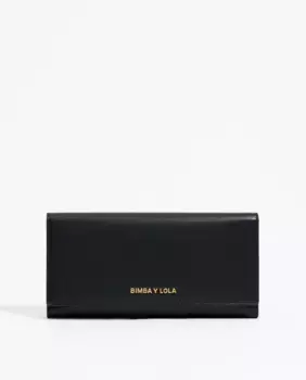 Черный континентальный женский кошелек Bimba y Lola, черный