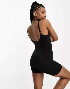 Черный контурный комбинезон Boux Avenue