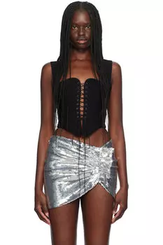 Черный корсет Ari со шнуровкой Mnot