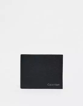Черный кошелек двойного сложения Calvin Klein