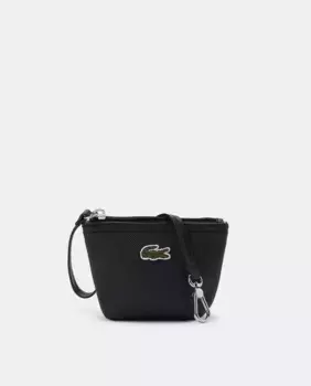 Черный кошелек Lacoste L.12.12 из пике, черный