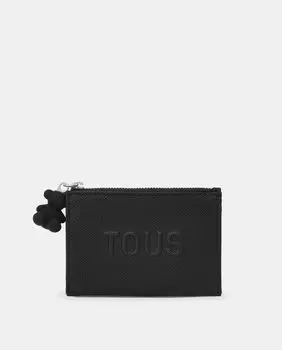 Черный кошелек на молнии Tous, черный