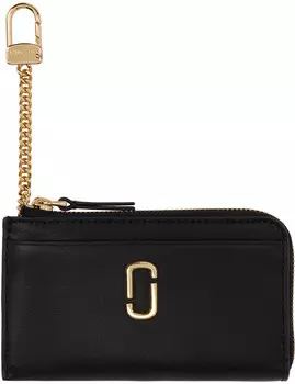 Черный кошелек 'The J Marc Top с молнией' Marc Jacobs
