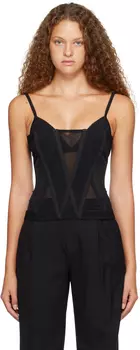 Черный косой корсет Dion Lee