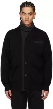 Черный костюмный пиджак sacai