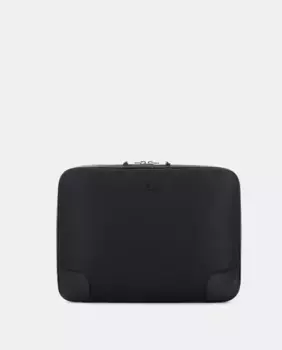 Черный кожаный держатель для документов Scharlau, чёрный