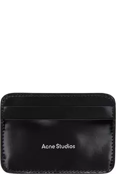 Черный кожаный держатель для карт Acne Studios
