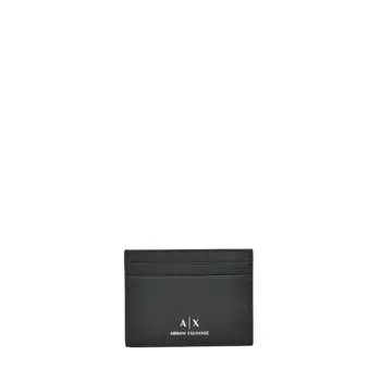 Черный кожаный кошелек Armani Exchange