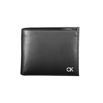 Черный кожаный кошелек Calvin Klein