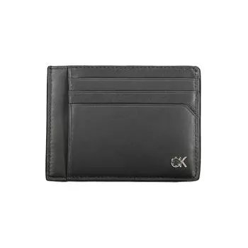 Черный кожаный кошелек Calvin Klein