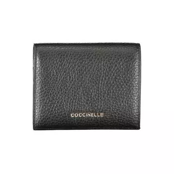 Черный кожаный кошелек Coccinelle