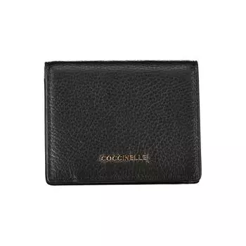 Черный кожаный кошелек Coccinelle