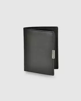 Черный кожаный кошелек Daviletto, черный