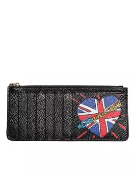 Черный кожаный кошелек для карт #DGLovesLondon Dolce & Gabbana