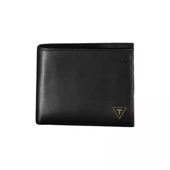 Черный кожаный кошелек Guess Shoes