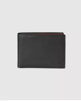 Черный кожаный кошелек Miguel Bellido, черный