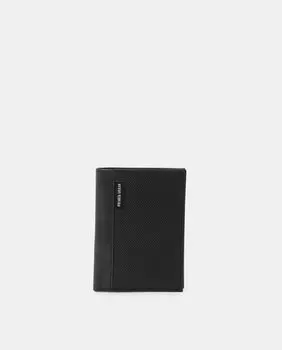 Черный кожаный кошелек на 6 карт Privata, черный